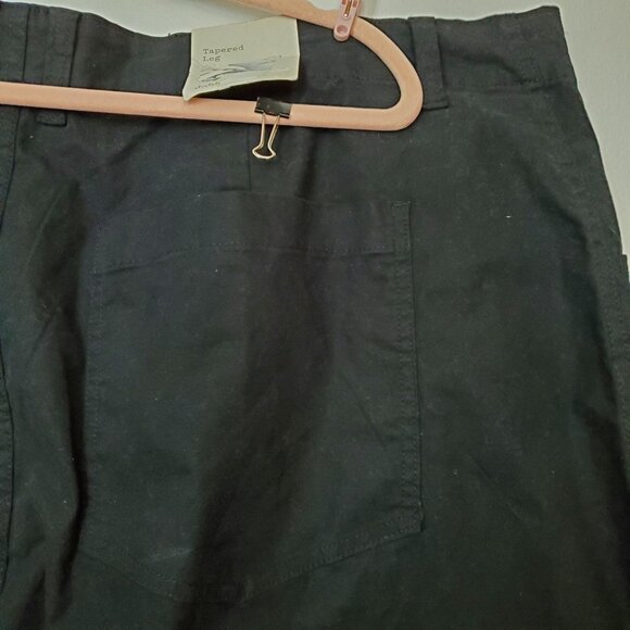 Women's A New Day Pants Size 24 Black Stretch Tapered Leg High Rise Relaxed Fit - Picture 5 of 13